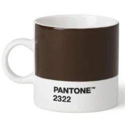 PANTONE espressokopp med hank 12 cl brun