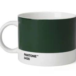 PANTONE tekopp med hank 47,5 cl mørk grønn