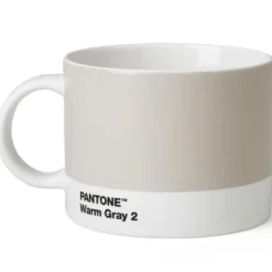 PANTONE tekopp med hank 47,5 cl varm grå