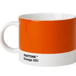 PANTONE tekopp med hank 47,5 cl oransje
