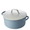 Papillon lettvektsgryte m/keramisk lokk 28 cm blå/beige