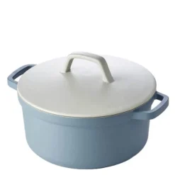 Papillon lettvektsgryte m/keramisk lokk 28 cm blå/beige