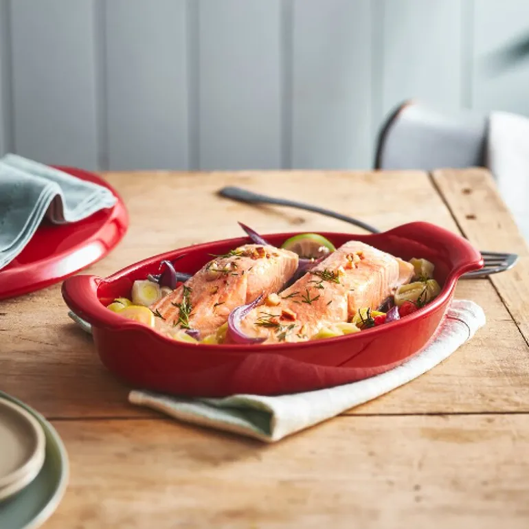 Papillote gryte 0,9L rød