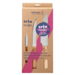 Parallèle Trio knivsett 3 deler oliven