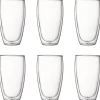 Pavina dobbeltvegget glass 45 cl 6 stk klar