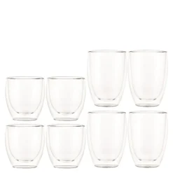 Pavina kaffeglass sett 8 stk 25 cl + 35 cl