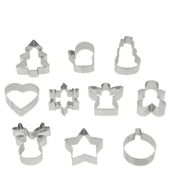 Pepperkakeformer 10 stk stål