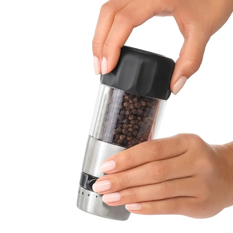 Pepperkvern dryssfri 14 cm stål/svart