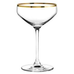 Perfection champagneskål 29 cl m/gull kant