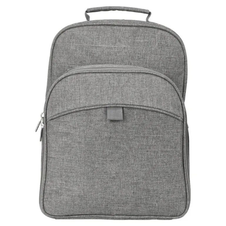 Peri piknikryggsekk for 2 personer 26x17x35 cm grå