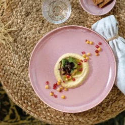 Perlemor coral flat tallerken 27 cm