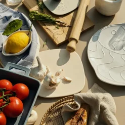 Pesce tallerken fisk 30,6x34,6 cm hvit