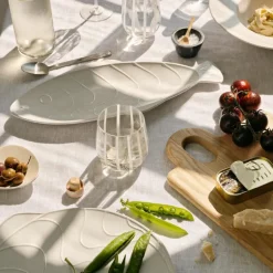 Pesce tallerken fisk 30,6x34,6 cm hvit