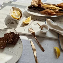 Pesce tallerken fisk 30,6x34,6 cm hvit