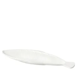 Pesce tallerken fisk 17,6x41,4 cm hvit