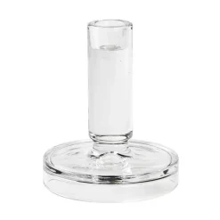 Petra lysestake 14 cm klart glass