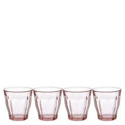 Picardie vannglass 25 cl 4 stk rosa