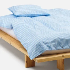 Piccolo dynetrekk 150x210 cm hvit/blå