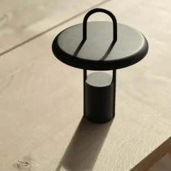 Pier bærbar LED lampe 25 cm black