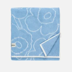 Piirto Unikko badehåndkle 160x100 cm blå/hvit