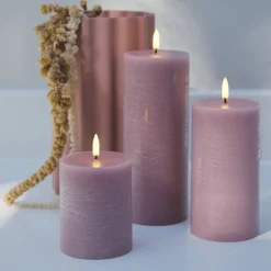 Pillar LED-kubbelys 7,8x10,1 cm rosa