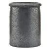 Pion krukke 15x11,5 cm svart/brun