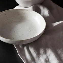 Pion skål 19 cm grå/hvit