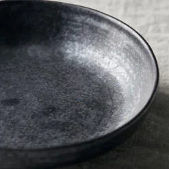 Pion skål 19 cm svart/brun