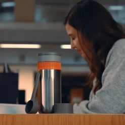 Pipamoka alt-i-ett presskanne/termokopp 240 ml svart