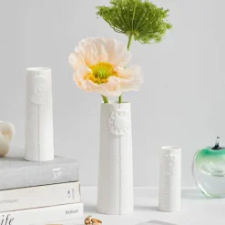 Pipanella Lines vase 9 cm hvit