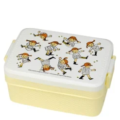 Pippi matboks 18,5x12 cm sirkus gul