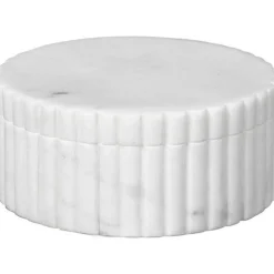 Platon oppbevkrukke 5x12 cm hvit