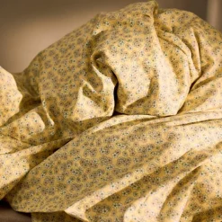 Pleasantly sengetøy 140x200 cm gul