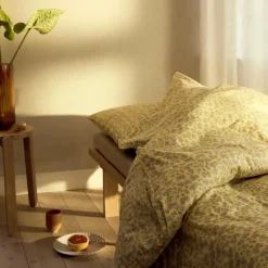 Pleasantly sengetøy 140x220 cm gul