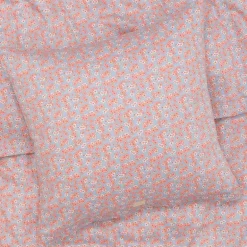 Pleasantly sengetøy 140x220 cm lys blå/rose