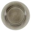 Pleat asjett 22 cm grå/brun