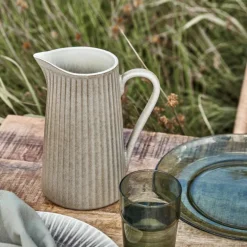 Pleat kanne 21 cm grå/brun