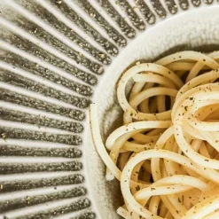 Pleat pastatallerken 26 cm grå/brun