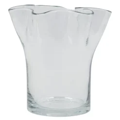 Plis vase 17 cm klar