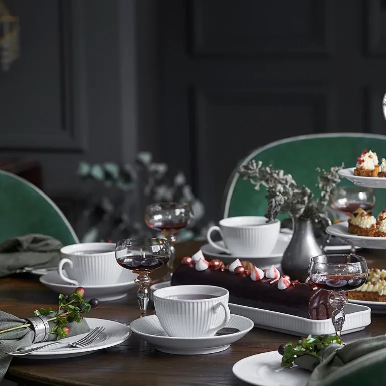 Plissé kopp hvit 18 cl 8,5 cm