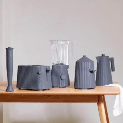 Plissé stavmikser grå