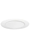 Plissé tallerken flat 20 cm hvit