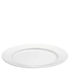Plissé tallerken flat 20 cm hvit