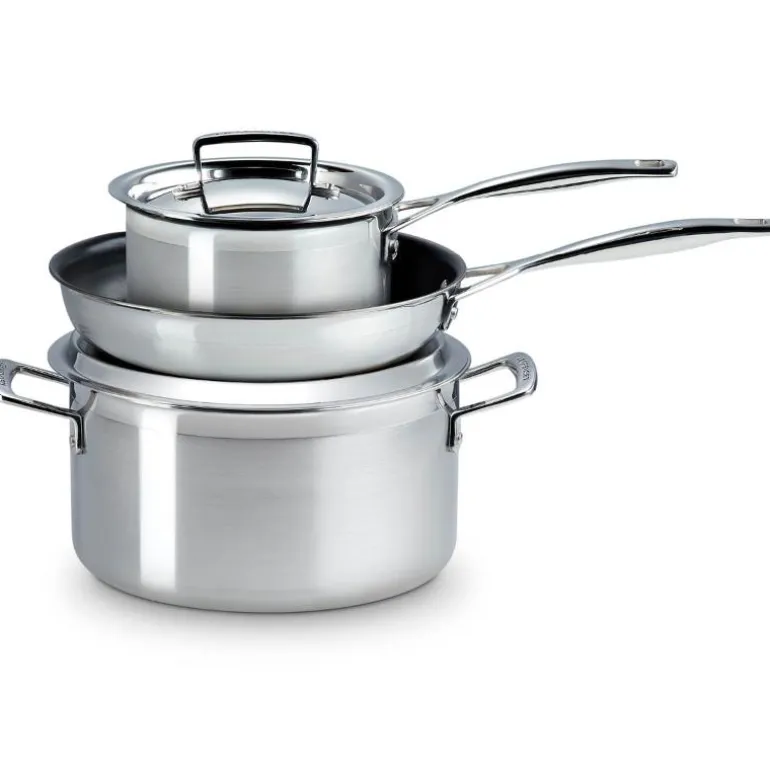 3-Ply gryte- og pannesett 3 deler