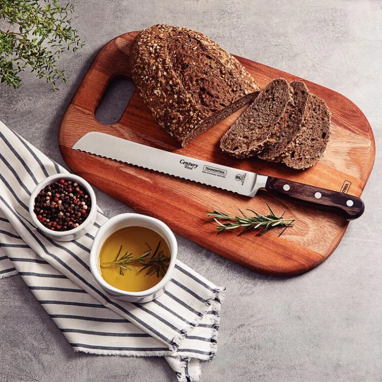 Polywood brødkniv 20 cm brun