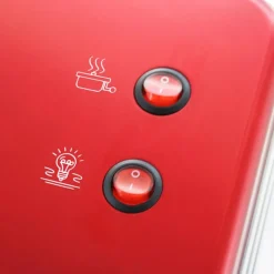 Popcornmaskin 50 g POM-120650 retro rød