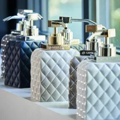 Portia såpedispenser 16 cm brun sand