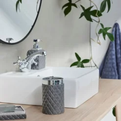 Portia såpedispenser 16 cm grå