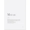 Poster Maule 30x40 cm hvit