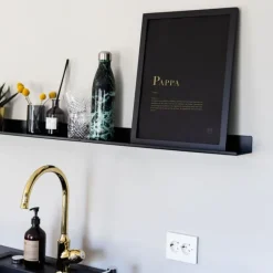 Poster pappa 30x40 cm svart